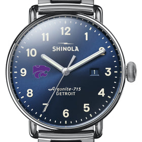 Kansas State Shinola Watch, The Canfield 43mm Blue Dial Shot #1