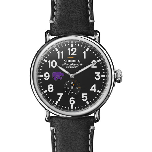 Kansas State Shinola Watch, The Runwell 47 mm Black Dial Shot #2