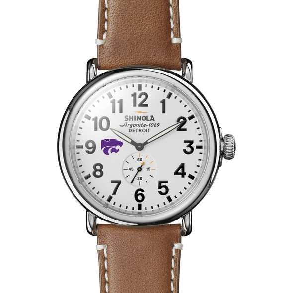 Kansas State Shinola Watch, The Runwell 47 mm White Dial Shot #2