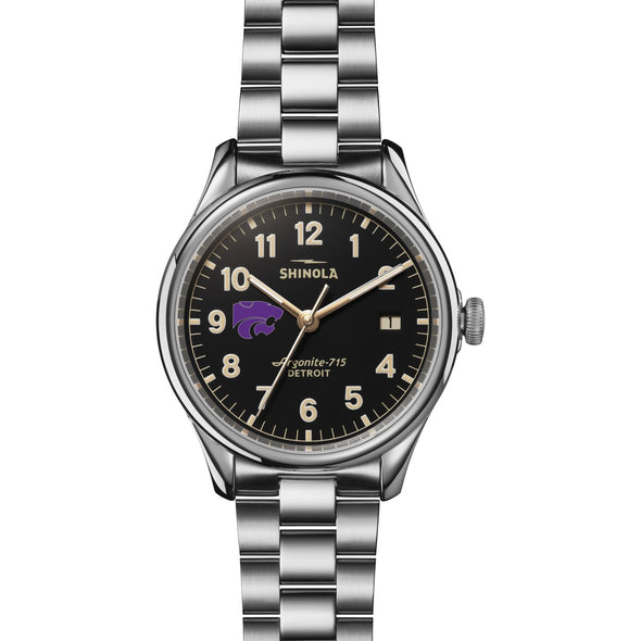 Kansas State Shinola Watch, The Vinton 38 mm Black Dial Shot #2