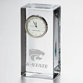 Kansas State Tall Glass Desk Clock by Simon Pearce Shot #1