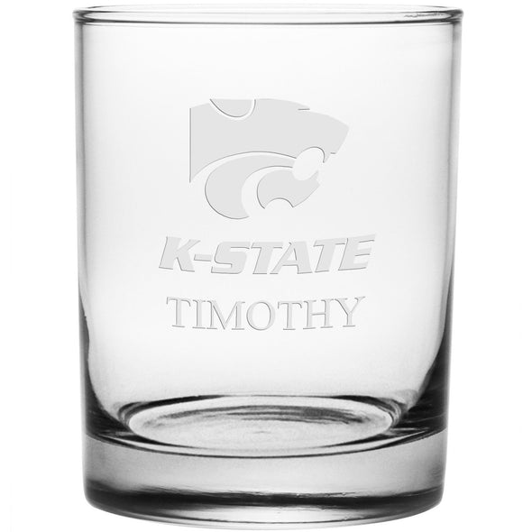Kansas State Tumbler Glasses - Set of 2 Made in USA Shot #2