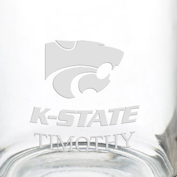 Kansas State University 13 oz Glass Coffee Mug Shot #3