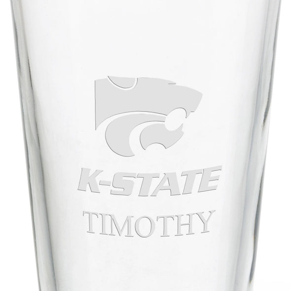 Kansas State University 16 oz Pint Glass- Set of 4 Shot #3