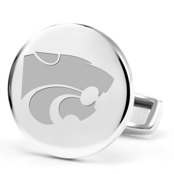 Kansas State University Cufflinks in Sterling Silver Shot #2