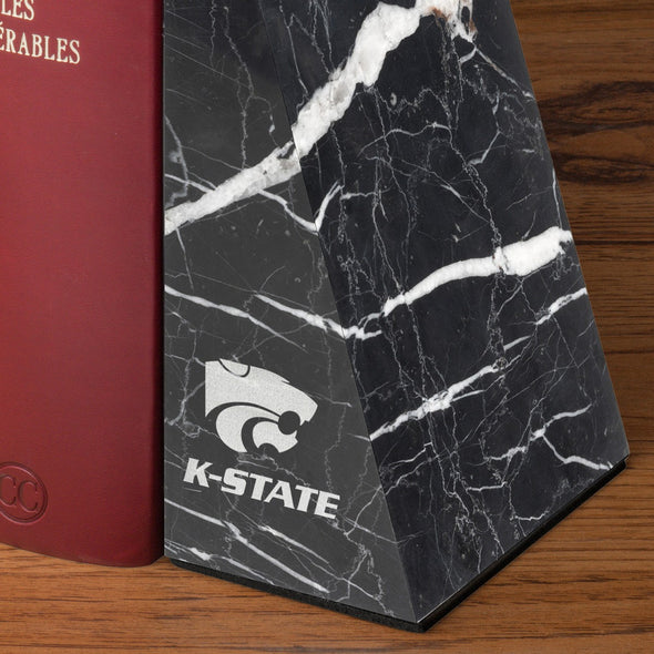 Kansas State University Marble Bookends by M.LaHart Shot #3