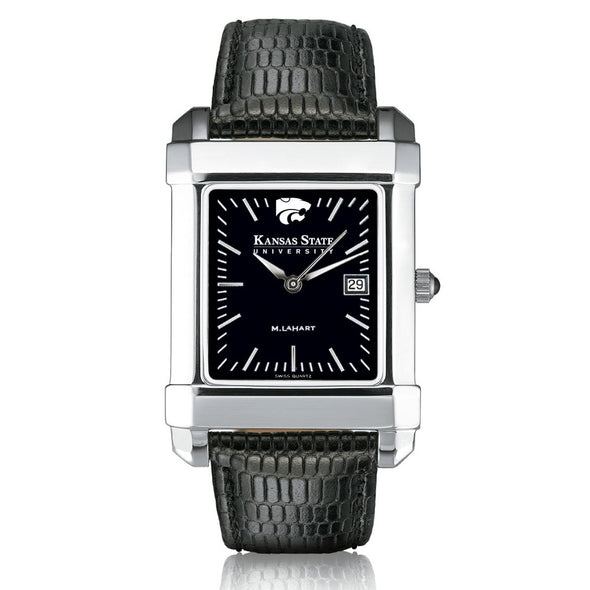 Kansas State University Men's Black Quad with Leather Shot #2