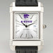Kansas State University Men's Collegiate Watch with Leather Strap