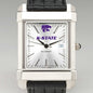 Kansas State University Men's Collegiate Watch with Leather Strap Shot #1