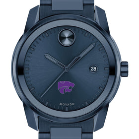 Kansas State University Men's Movado BOLD Blue Ion with Date Window Shot #1