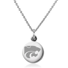 Kansas State University Necklace with Charm in Sterling Silver Shot #1