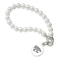 Kansas State University Pearl Bracelet with Sterling Silver Charm Shot #1