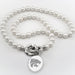 Kansas State University Pearl Necklace with Sterling Silver Charm