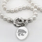 Kansas State University Pearl Necklace with Sterling Silver Charm Shot #2