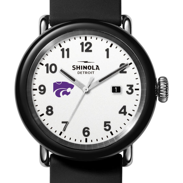 Kansas State University Shinola Watch, The Detrola 43mm White Dial at M.LaHart &amp; Co. Shot #1