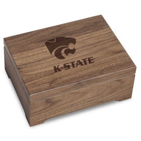 Kansas State University Solid Walnut Desk Box Shot #1