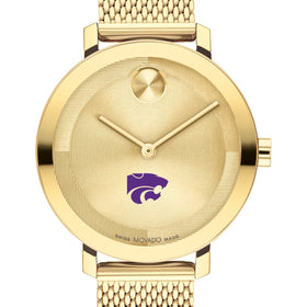 Kansas State University Women's Movado Bold Gold with Mesh Bracelet Shot #1