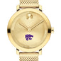 Kansas State University Women's Movado Bold Gold with Mesh Bracelet Shot #1