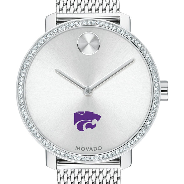 Kansas State Women's Movado Bold with Crystal Bezel & Mesh Bracelet Shot #1