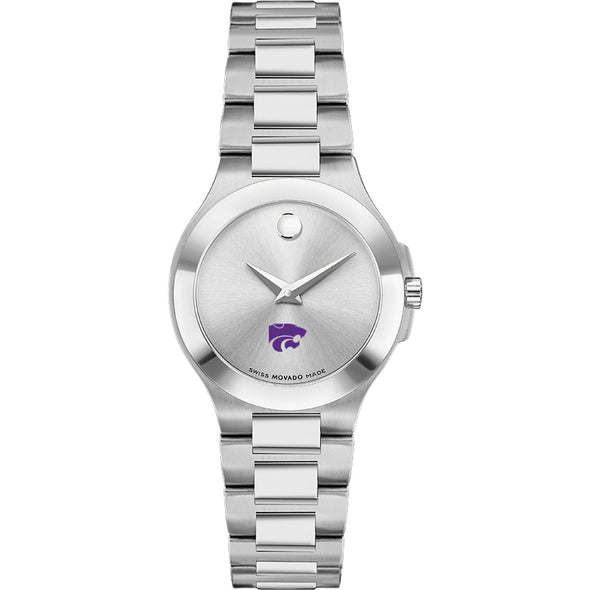 Kansas State Women&#39;s Movado Collection Stainless Steel Watch with Silver Dial Shot #2