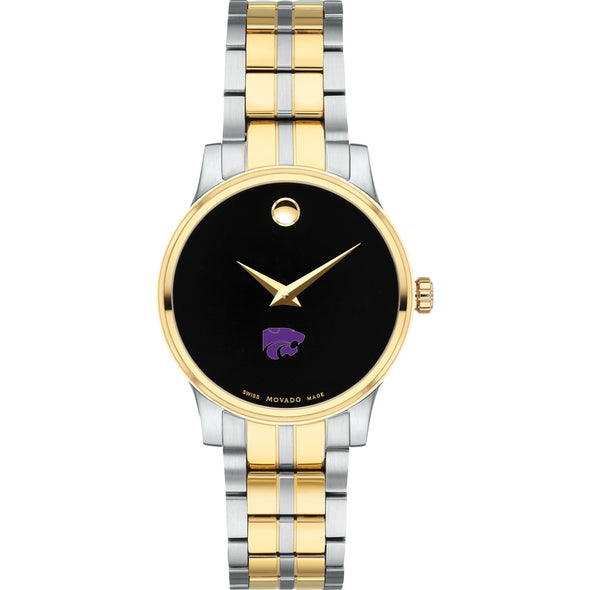 Kansas State Women's Movado Collection Two-Tone Watch with Black Dial Shot #2
