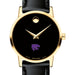 Kansas State Women's Movado Gold Museum Classic Leather