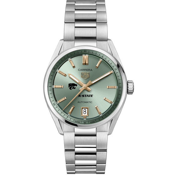 Kansas State Women's TAG Heuer Steel Carrera Automatic with Green Dial Shot #2