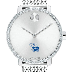 Kansas Women's Movado Bold with Crystal Bezel & Mesh Bracelet Shot #1