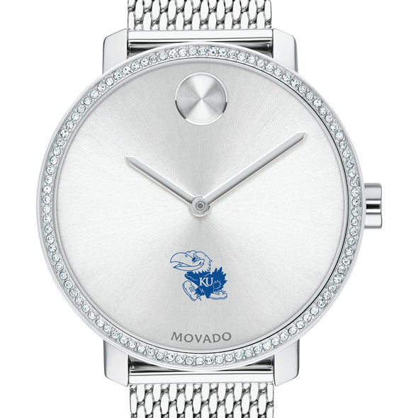 Kansas Women's Movado Bold with Crystal Bezel & Mesh Bracelet Shot #1