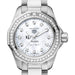 Kansas Women's TAG Heuer Steel Aquaracer with Diamond Dial & Bezel