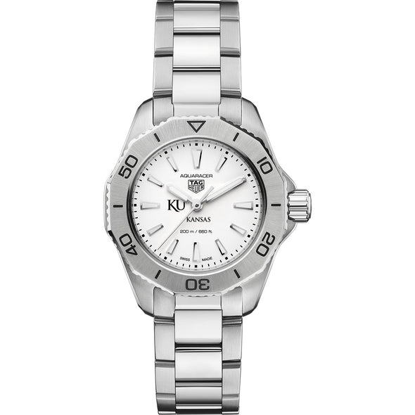 Kansas Women&#39;s TAG Heuer Steel Aquaracer with Silver Dial Shot #2