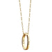Kappa Alpha Theta Monica Rich Kosann "Carpe Diem" Poesy Ring Necklace in Gold