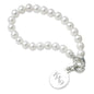 Kappa Alpha Theta Pearl Bracelet with Sterling Silver Charm Shot #1