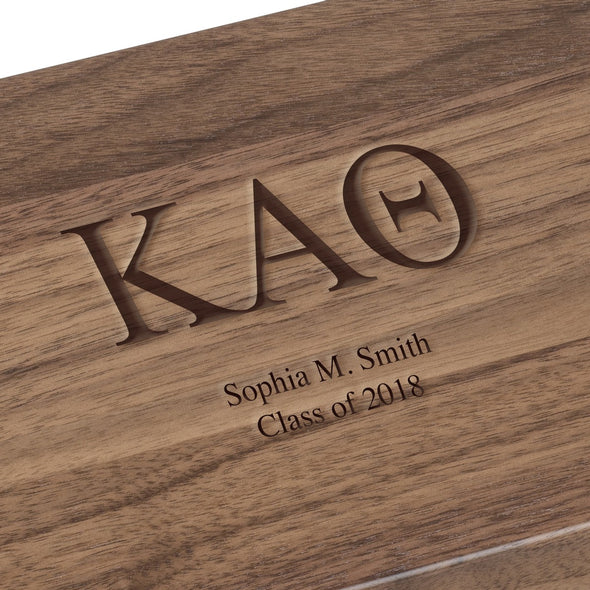 Kappa Alpha Theta Solid Walnut Desk Box Shot #2