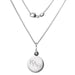 Kappa Alpha Theta Sterling Silver Necklace with Silver Charm