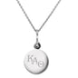 Kappa Alpha Theta Sterling Silver Necklace with Silver Charm Shot #2