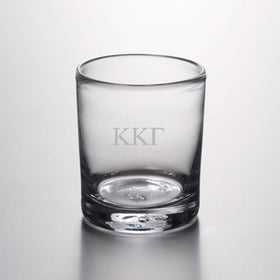 Kappa Kappa Gamma Double Old Fashioned Glasses by Simon Pearce Shot #1