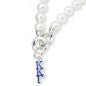 Kappa Kappa Gamma Pearl Bracelet with Greek Letter Charm Shot #2