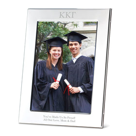 Kappa Kappa Gamma Polished Pewter 5x7 Picture Frame Shot #1