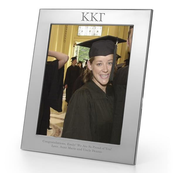 Kappa Kappa Gamma Polished Pewter 8x10 Picture Frame Shot #2