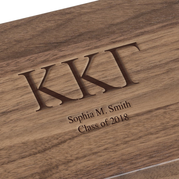 Kappa Kappa Gamma Solid Walnut Desk Box Shot #2