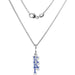 Kappa Kappa Gamma Sterling Silver Necklace with Greek Letter