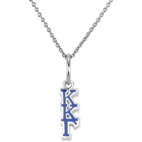 Kappa Kappa Gamma Sterling Silver Necklace with Greek Letter Shot #2