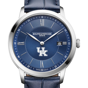 Kentucky Men's Baume et Mercier 40mm Classima Quartz Watch with Blue Dial & Dark Blue Leather Strap Shot #1