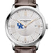 Kentucky Men's Baume et Mercier 40mm Classima Quartz Watch with Silver Dial & Dark Brown Leather Strap