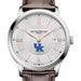 Kentucky Men's Baume et Mercier 40mm Classima Quartz Watch with Silver Dial & Dark Brown Leather Strap