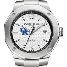 Kentucky Men's Baume et Mercier 42mm Riviera Watch with White Dial & Bracelet Shot #1