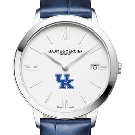 Kentucky Women's Baume et Mercier 36.5mm Classima Watch with White Dial & Blue Leather Strap Shot #1