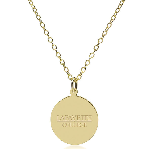 Lafayette 18K Gold Pendant & Chain Shot #2