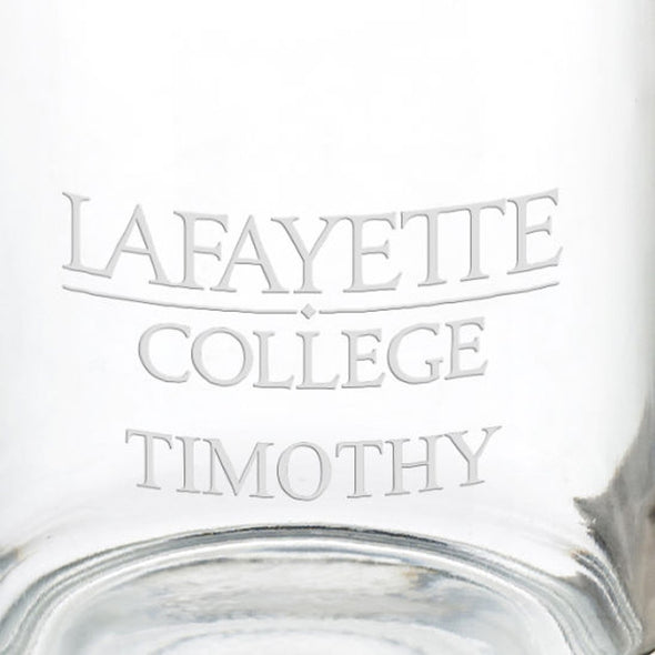 Lafayette College 13 oz Glass Coffee Mug Shot #3